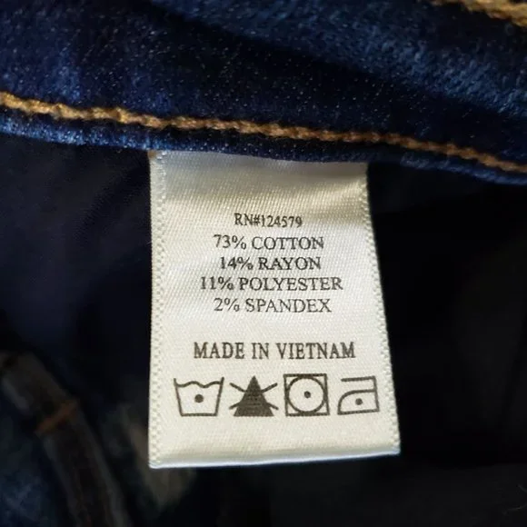 Sneak Peek High Rise Button Fly Skinny Blue Jeans Women's Size 11 / W30 - Picture 8 of 11